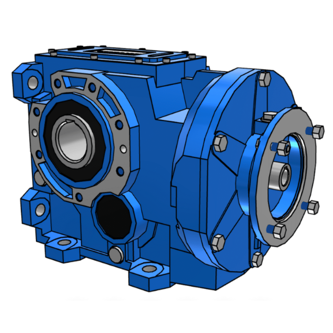 Motovario B123 Bevel Gearbox – 55mm Output Bore Motovario B123 180.40:1 Bevel Gearbox – 60mm Bore