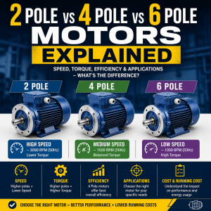 2 Pole vs 4 Pole vs 6 Pole Motors