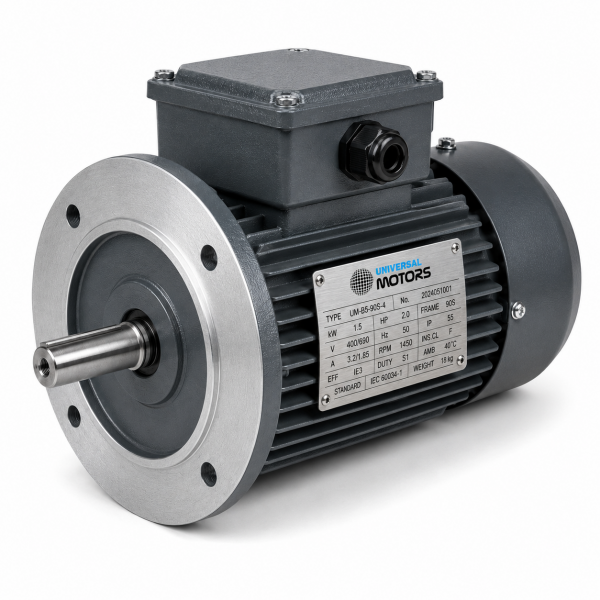 0.55/0.45kW 2/4 Pole 2 Speed Motor - Constant Torque