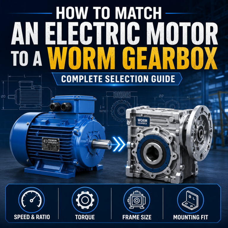 Match an Electric Motor to a Worm Gearbox