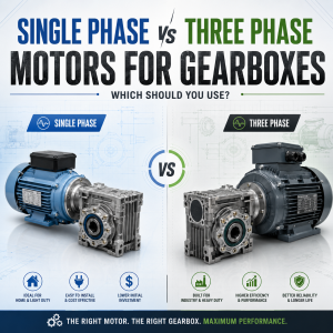 Single Phase vs Three Phase Motors for Gearboxes: Which Should You Use?