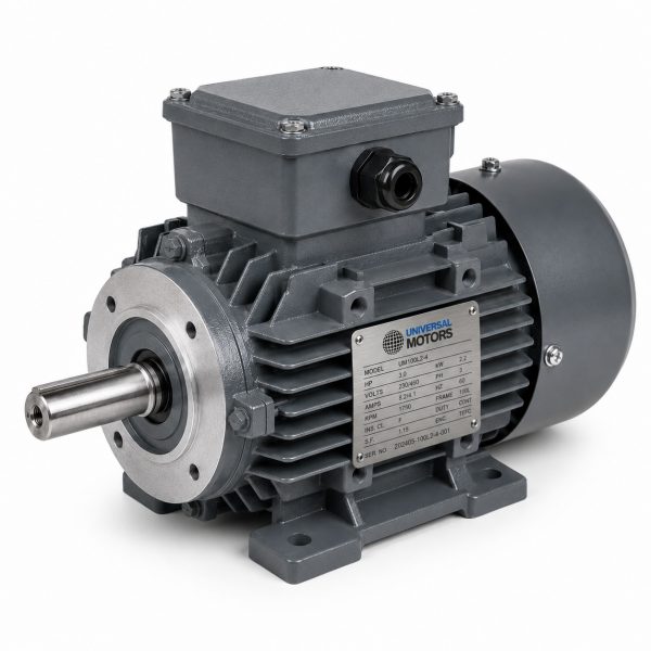 0.55/0.45kW 2/4 Pole 2 Speed Motor - Constant Torque